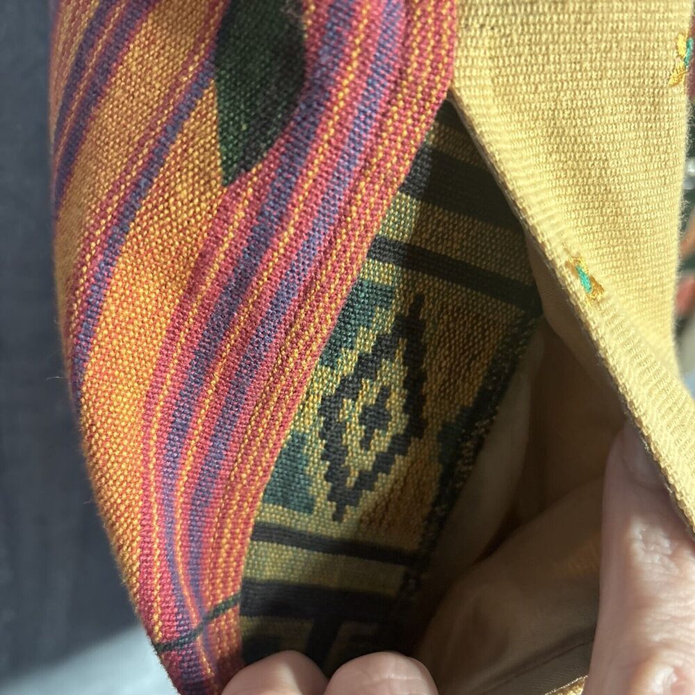 Vtg Up Cycled Patchwork Jacket Xl Embroidered Lag… - image 7